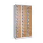 Easy Assembly KD Structure 33 Door Metal Lockers 0.7mm Thickness Electrostatic