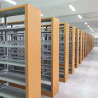 Library 2.0mm Thickness Metal Storage Rack Wooden Frame Steel Storage Rack