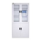 Steel Storage Metal Upright Filing Cabinet Glass Swing Door Metal Storage Cabinet