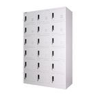 Vertical 18 Doors Gym School Metal Lockers Cloth Storage Cabinet