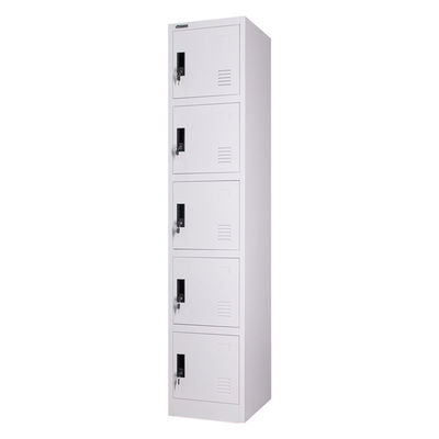 5 Door Gym Locker Stainless Steel Durable Metal School Lockers