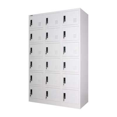 Metal Vertical 18 Doors Gym School Cloth Storage Lockers