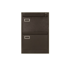 Black Roller Metal Home Office Furniture 2 Drawers File Cabinet