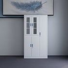 Power Coating Wall Cabinet With Glass Doors Modular Closet Locker
