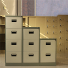 Green Large Lockable Drawer Filing Cabinet Metal Storage Cabinets