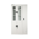 Modern Office Furniture Glass Door Filing Cabinet Powder Painting