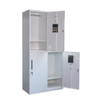 Narrow Side Staff Room Lockers Colorful Clothes Locker With Metal Rods