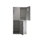 Laboratory Steel Cabinet Locker With Hanging Rods Narrow Side Metal Locker