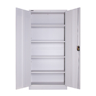 Knock Down Structure Steel Double Door Filing Cabinet Adjustable Shelf
