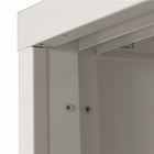 Commercial 2 Glass Door Steel Sliding Office File Cabinet Storage