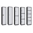 Optional Personal Storage Gym Metal Lockers 4 Compartment Steel Locker