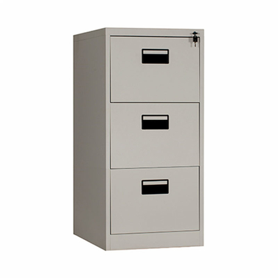 Knocked Down Metal Drawer Filing Cabinet Stainless Steel Top