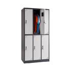 Office Home Metal Filing Storage Locker 6 Doors Steel Cabinets