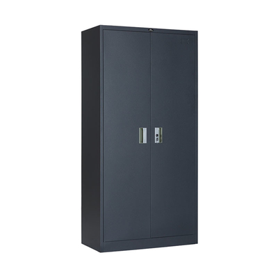 Thick 1.0mm H1850mm Two Doors Metal Wardrobe Closets For Bedroom