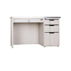 MDF Top Steel Executive Desk With Two Pedestals Steel Modern Office Table
