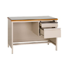 Side Storage Steel Executive Desk Computer Desk MDF Top Boss Table Adjustable