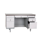 CBNT Adjustable Standfoot Double Pedestal Office Table Steel Office Desk