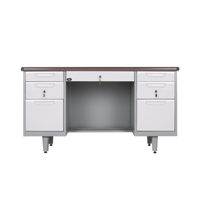 Simple Metal Modern Design 0.6mm-1.2mm Steel Executive Desk Metal Office Desk