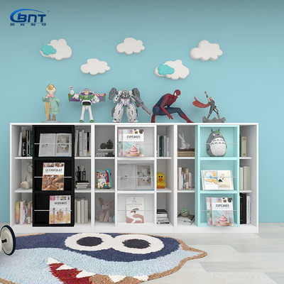 Kids Steel Storage Bookshelf Cartoon Electrostatic Powder Coating