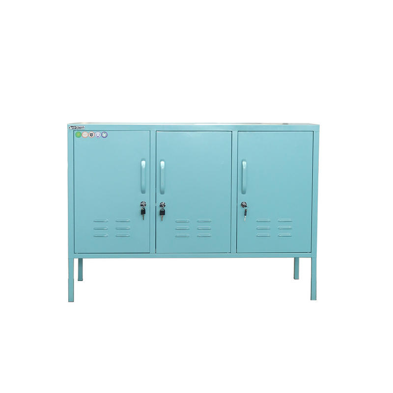 Colorful Bedroom Metal Home Storage Furniture Small Metal Storage Cabinet 4 Feet