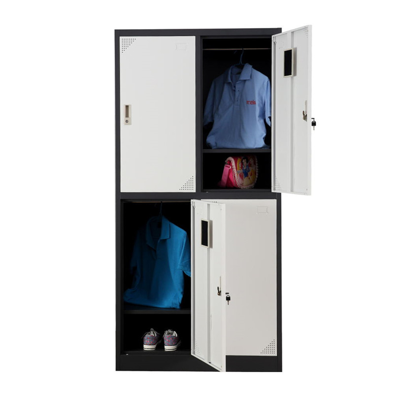 Metal Four Doors Steel Metal Parcel Smart Lockers For Staff