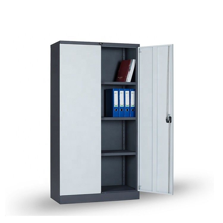 Three Shelves Double Door Knock Down 0.176CBM Metal Filing Cabinets