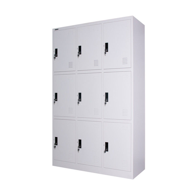 Unassembled Gym Athletes 3 Lines 9 Doors Staff Metal Lockers