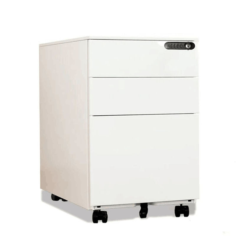 A4 file Metal Mobile Pedestals With Rubber Wheel Number Lock