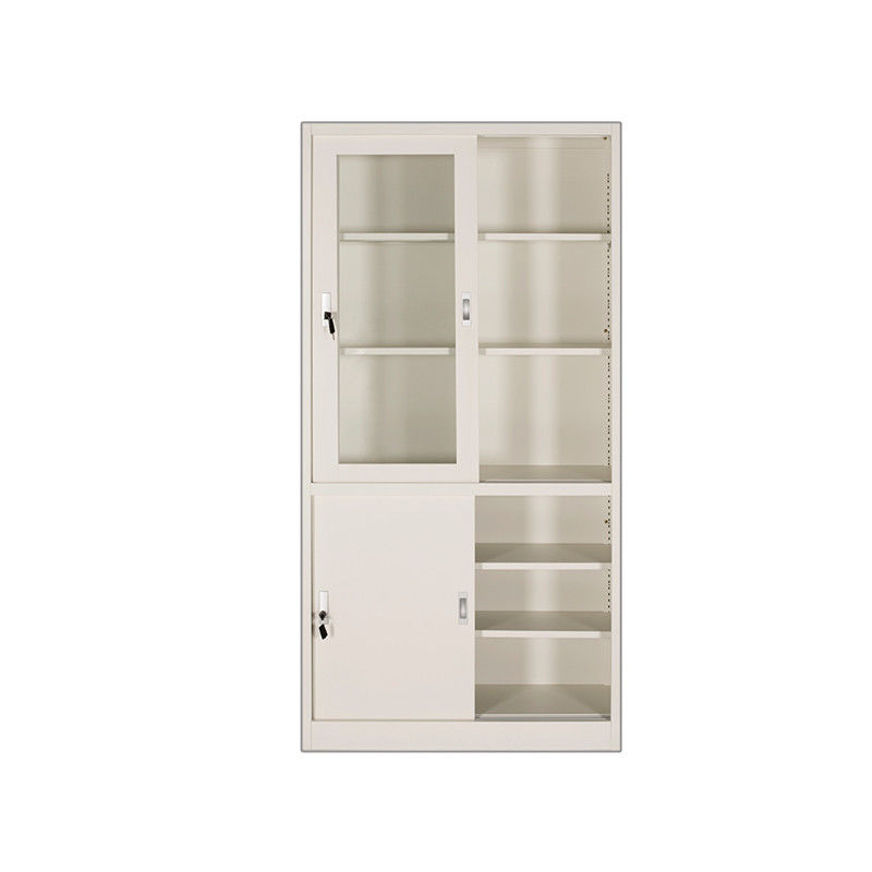 Movable White Book Display Wall Shelf Storage Cabinet Living Room