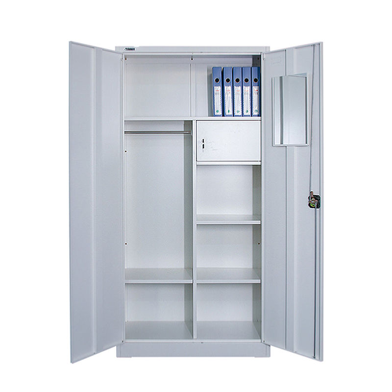 Modern New Design two doors Metal Wardrobe Closets Cyber lock