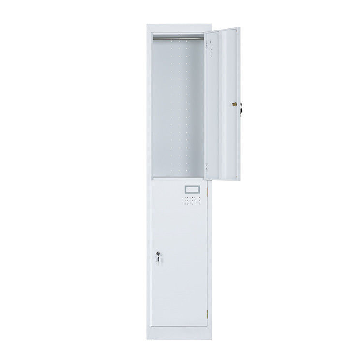 Two Doors Metal Lockers Steel Storage Locker Cabinet With Powder Coating