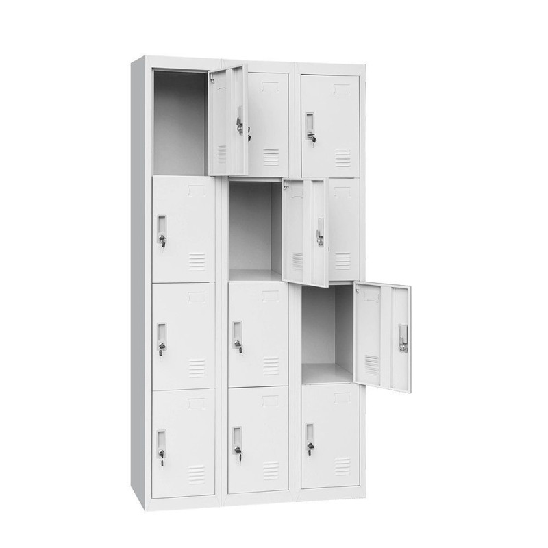 Durable 12 Door Office Staff Gym Employee Steel Lockers