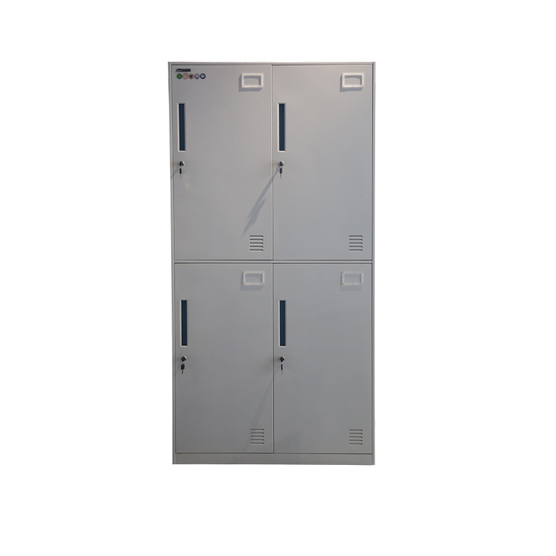 Laboratory Steel Cabinet Locker With Hanging Rods Narrow Side Metal Locker