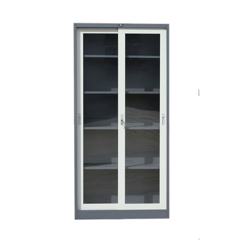 Metal Steel Sliding Glass Door Filing Cabinet Office Furniture Transfer