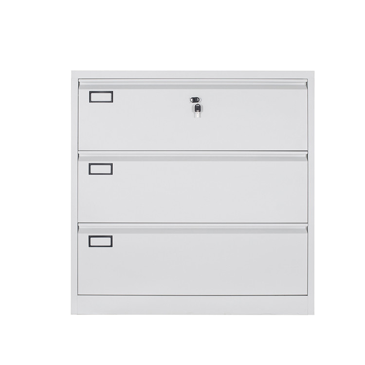 Steel Three Drawer Filing Cabinet Storage Steel Fling Cupboard