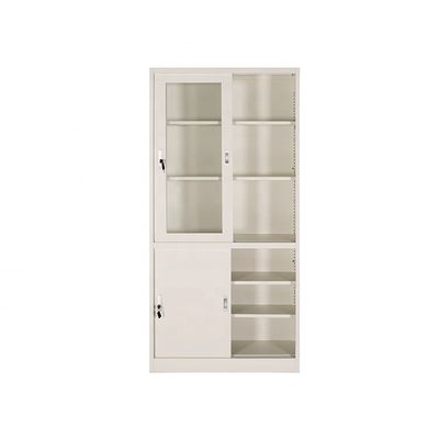 Corrosion Resistant Hygienic Two Glass Door Filing Cabinet